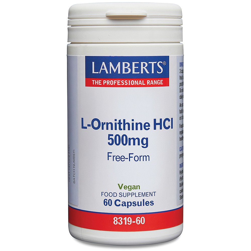 l carnitine & l ornithine L-Ornithine 500mg | Single Amino Acids
