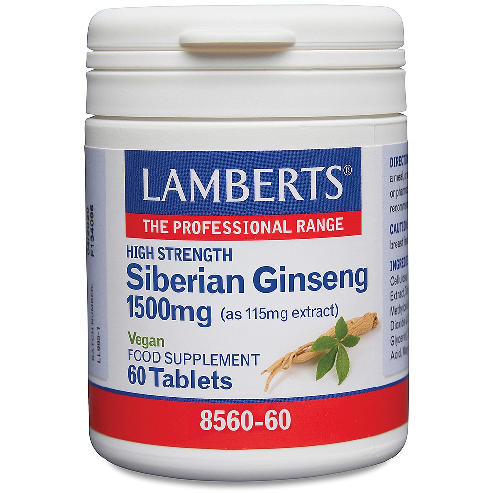 Siberian Ginseng 1500mg | Siberian Ginseng | Lamberts Healthcare