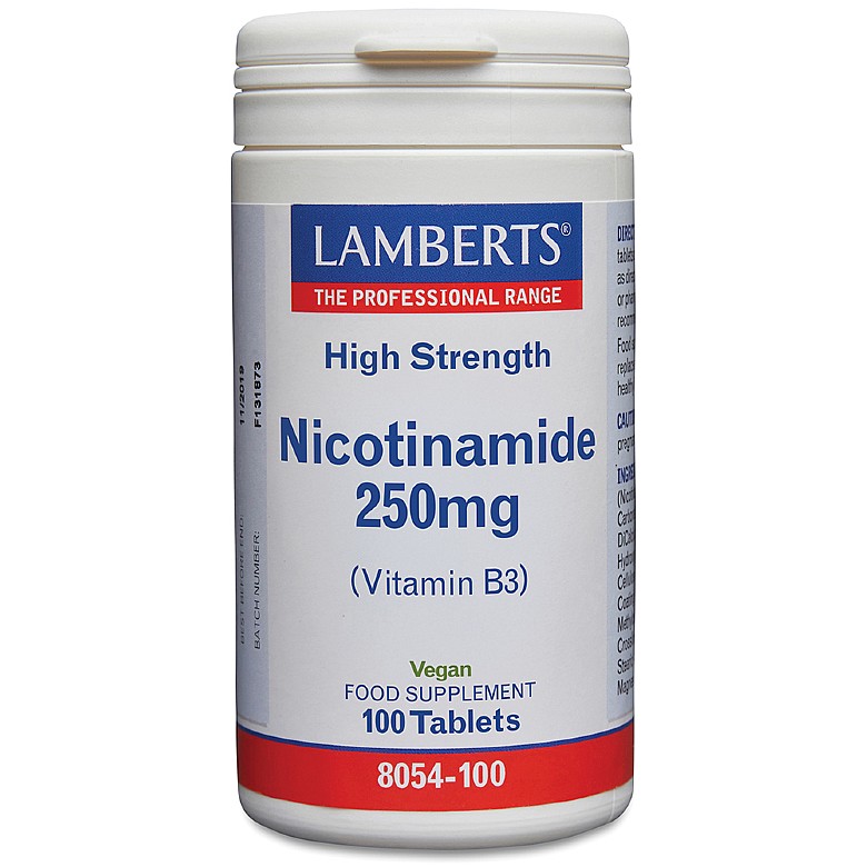 Lamberts Nicotinamide 250mg (Vitamin B3)