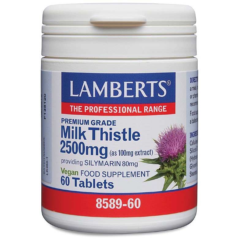 Milk Thistle 2500mg Other Herbs Lamberts Healthcare