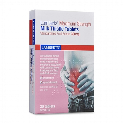 Maximum Strength Milk Thistle 300mg Tablets