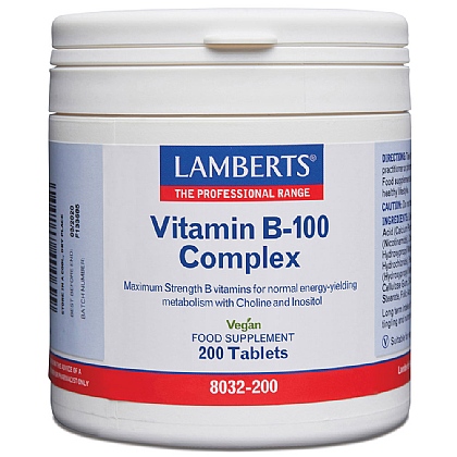 Lamberts Vitamin B-100 Complex Vitamin B12 B6 60 Tabletten /TA7-0316/ 